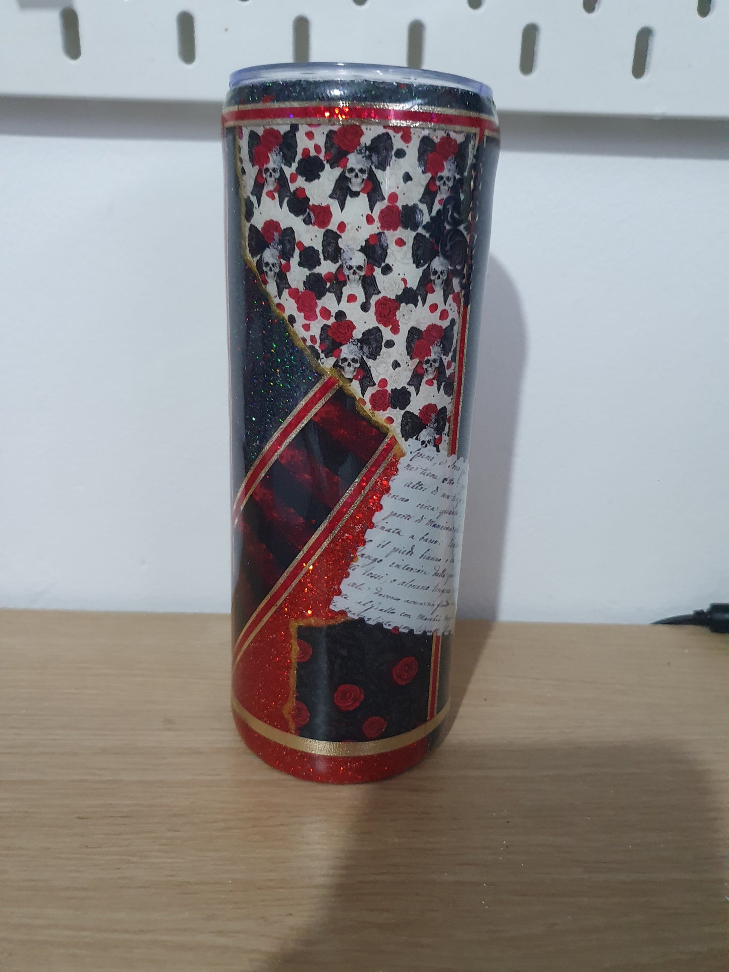 Dark romance theme custom Resin drink tumbler