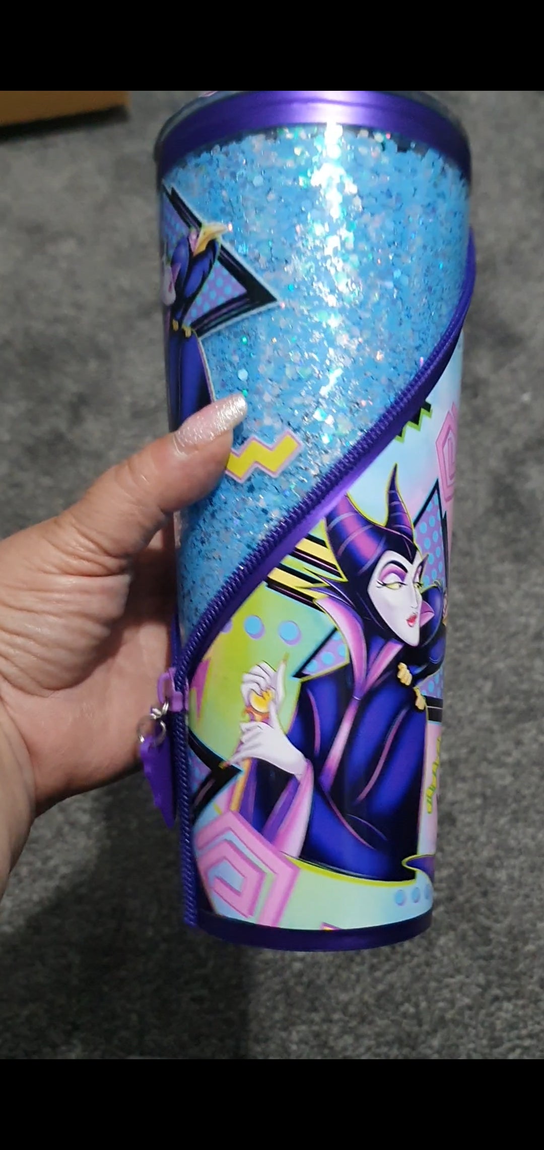 Maleficent zipper tumbler