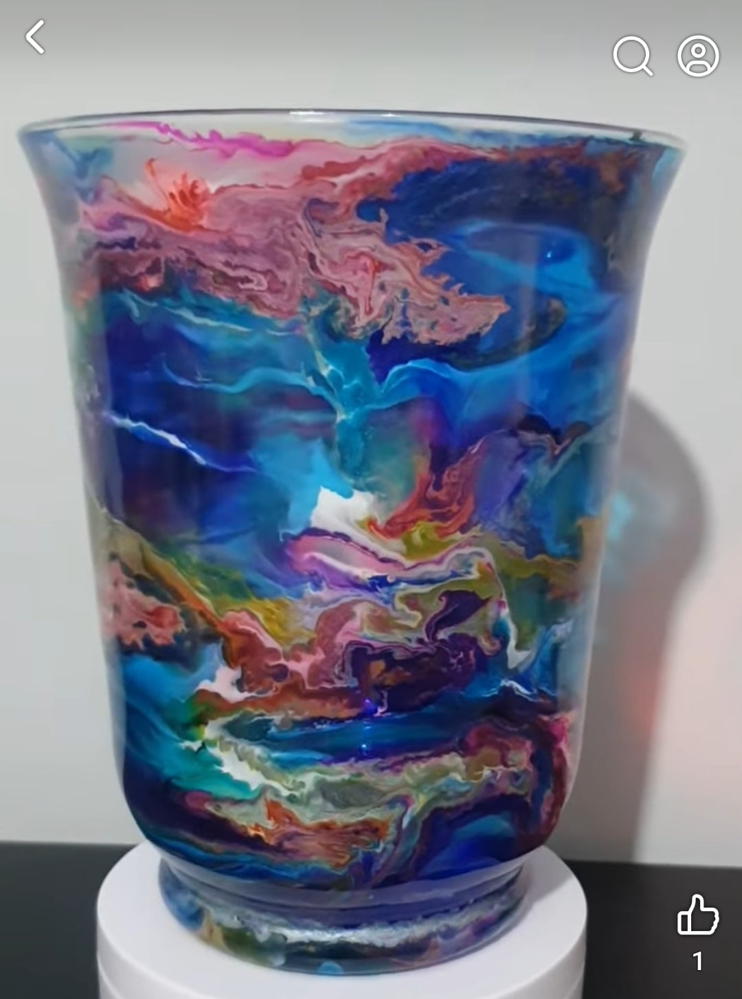 Custom Ink Drop Vase