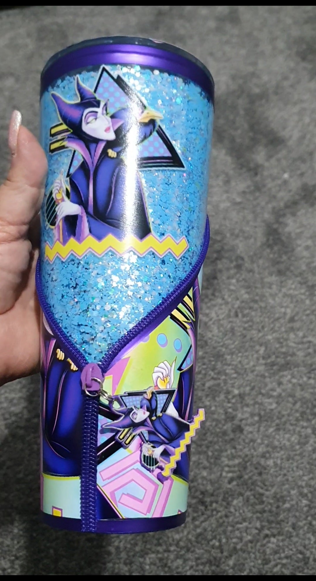 Maleficent zipper tumbler