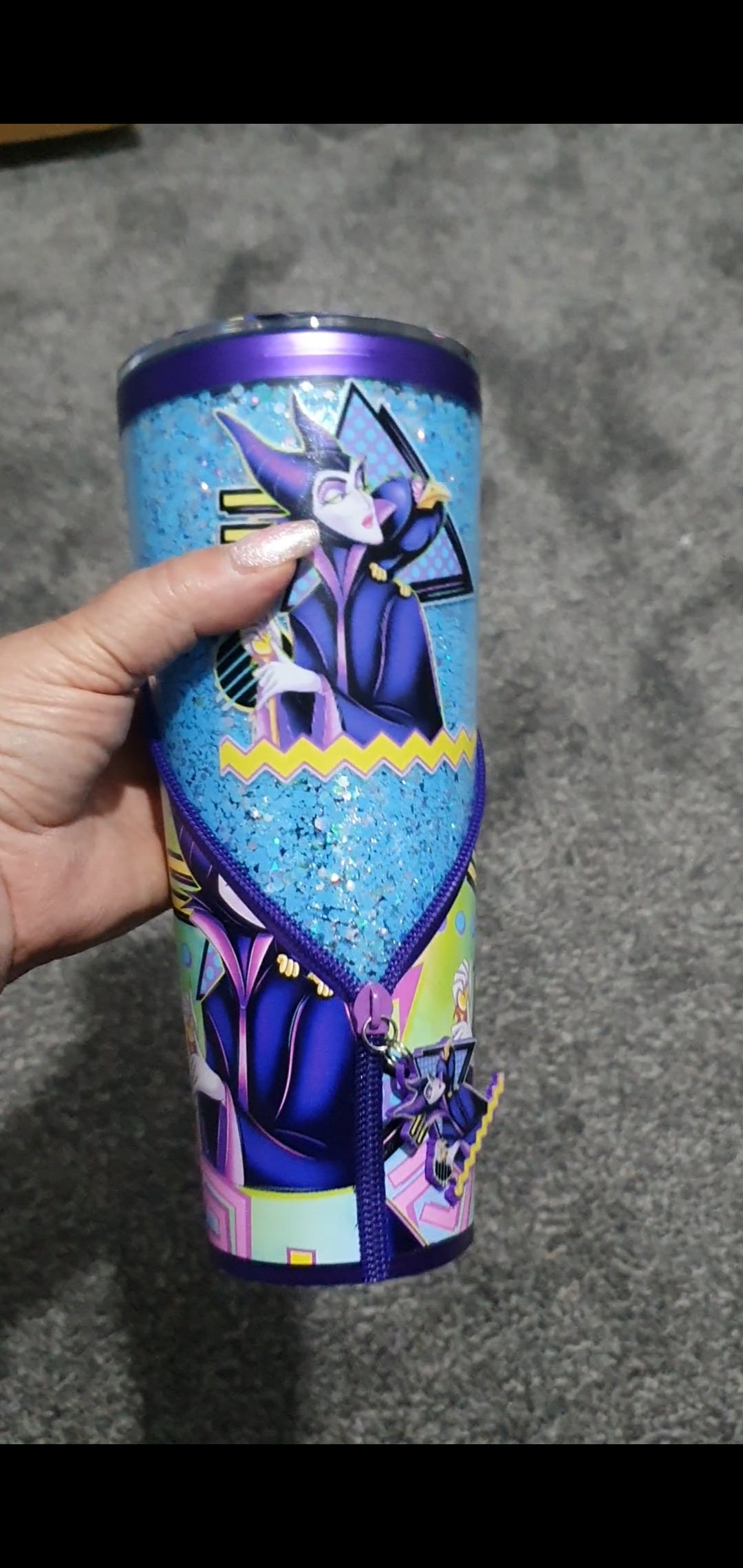 Maleficent zipper tumbler
