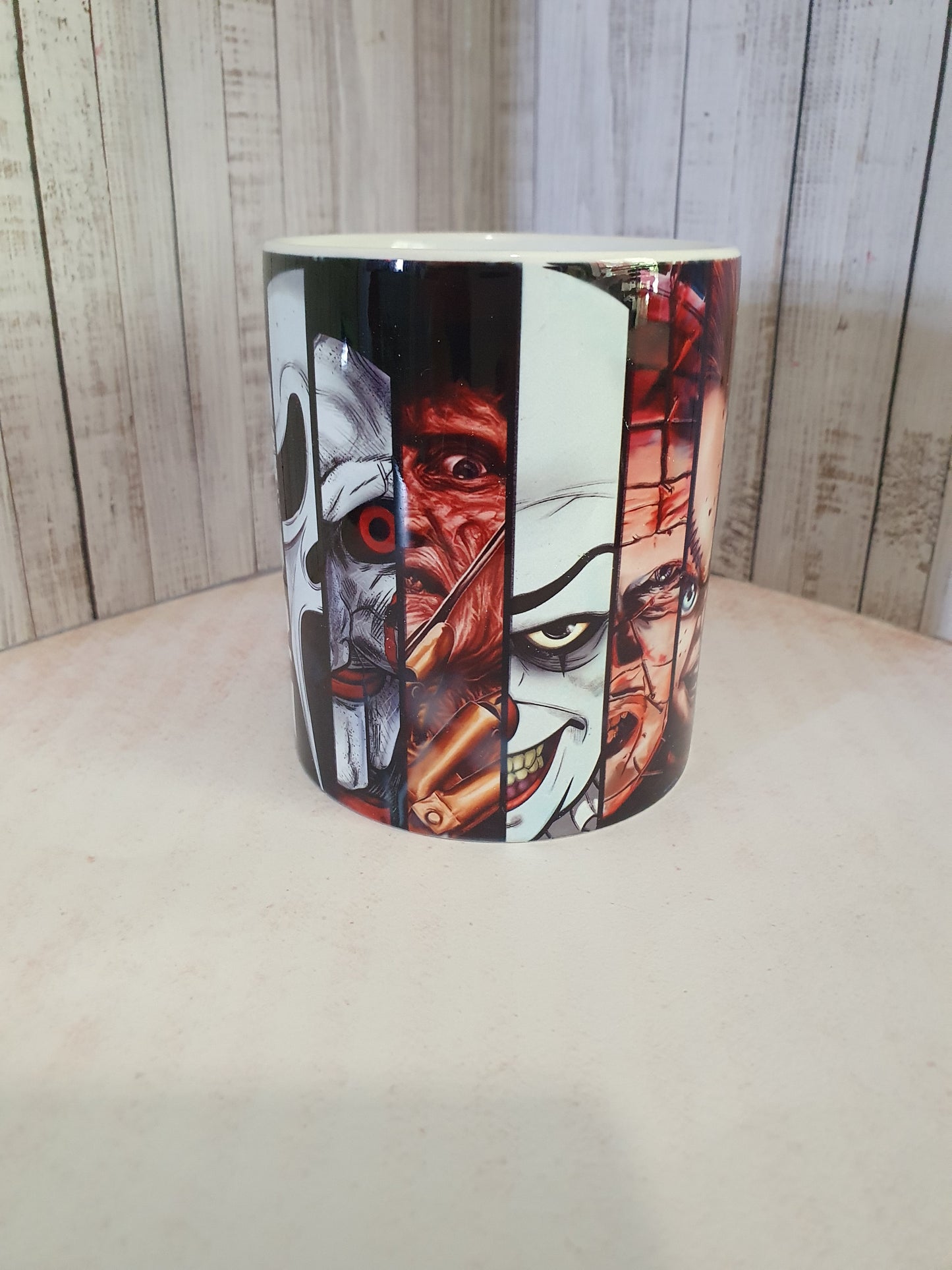 Horror Mug, scary film gift for him , her, dad, brother, husband film fan