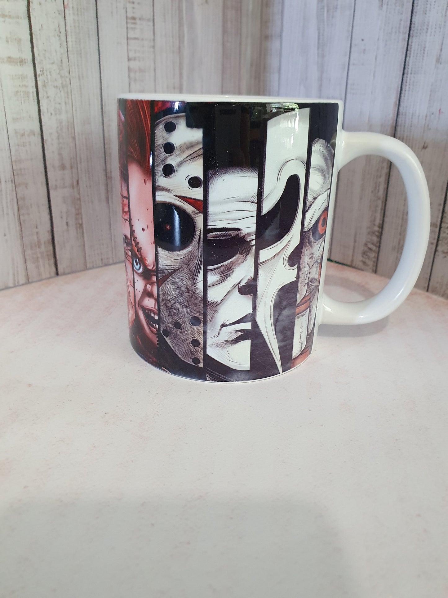 Horror Mug, scary film gift for him , her, dad, brother, husband film fan