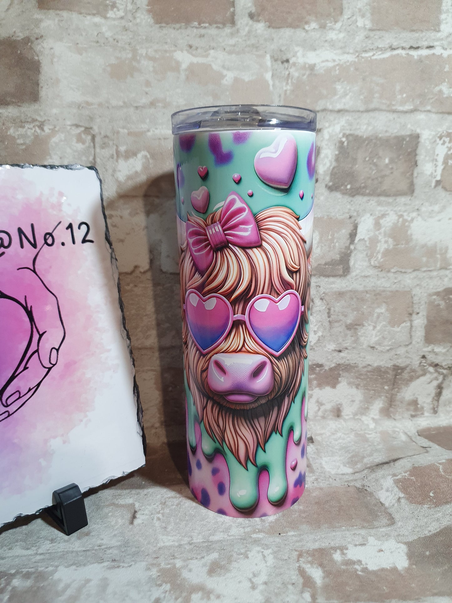 Highland cow tumbler