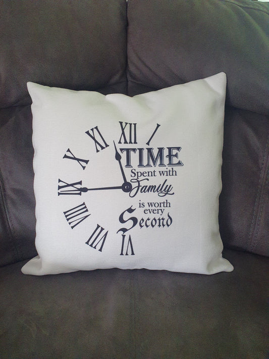 Time Spent with family cushion cover