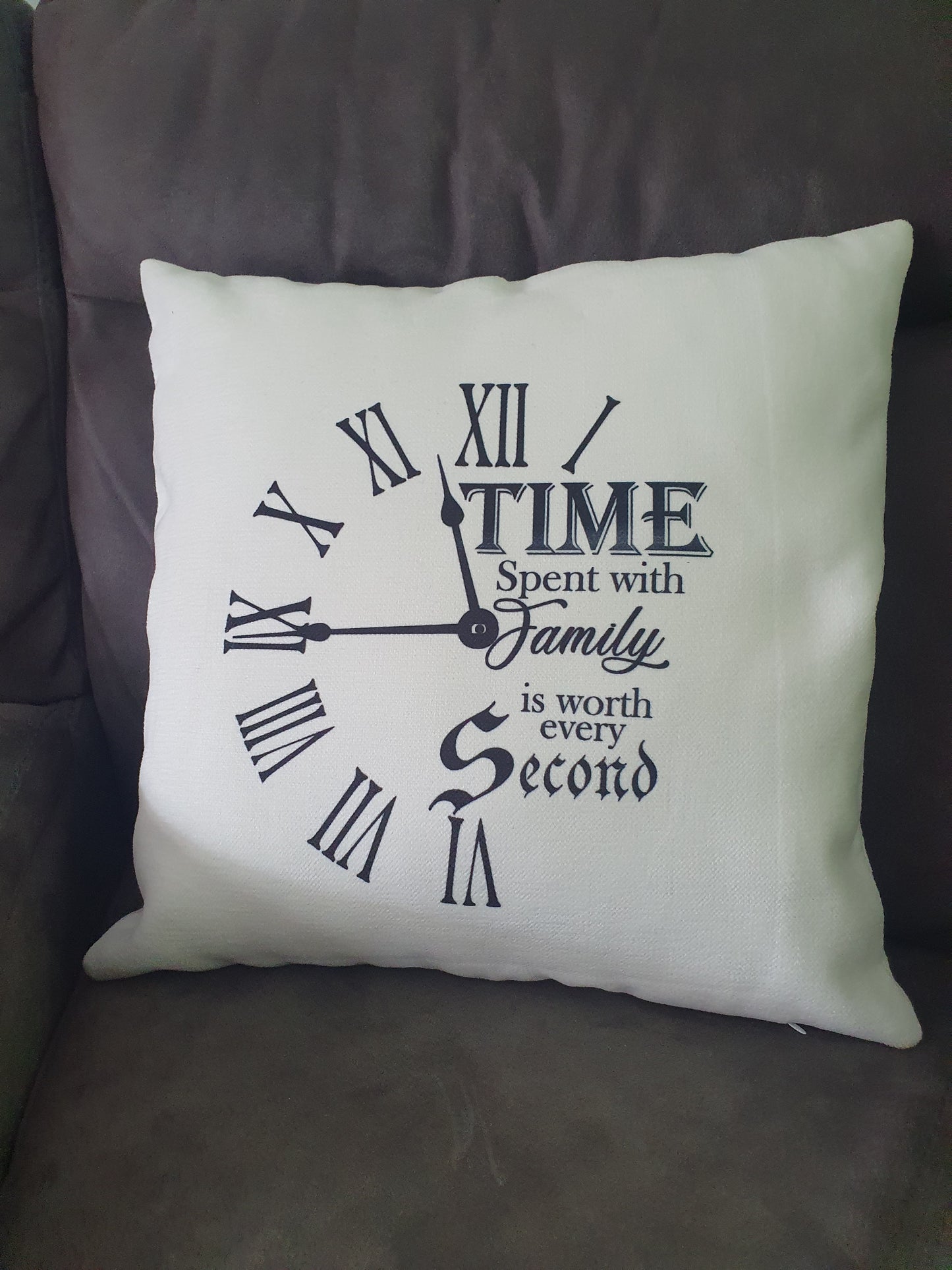 Time Spent with family cushion cover