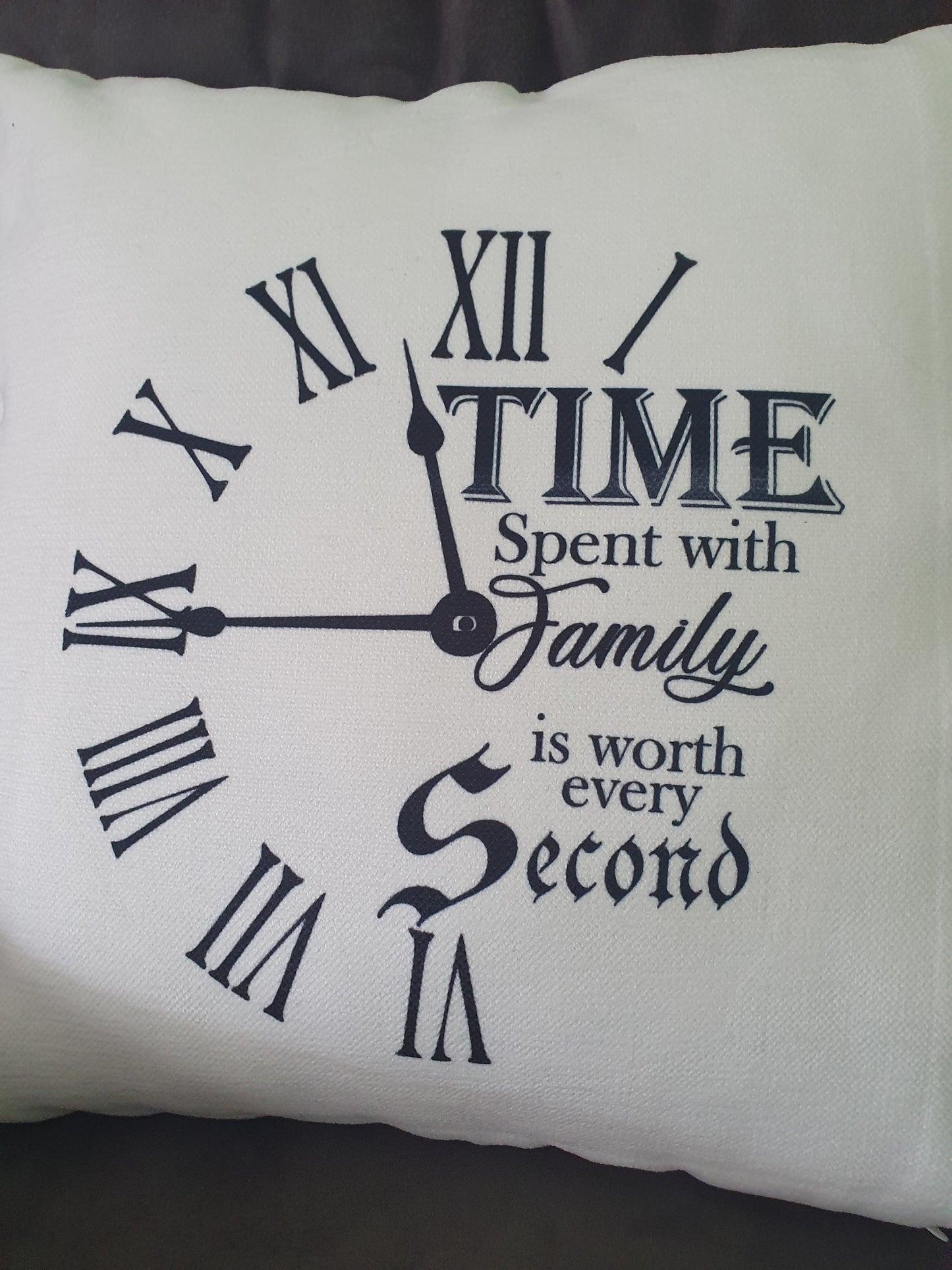 Time Spent with family cushion cover