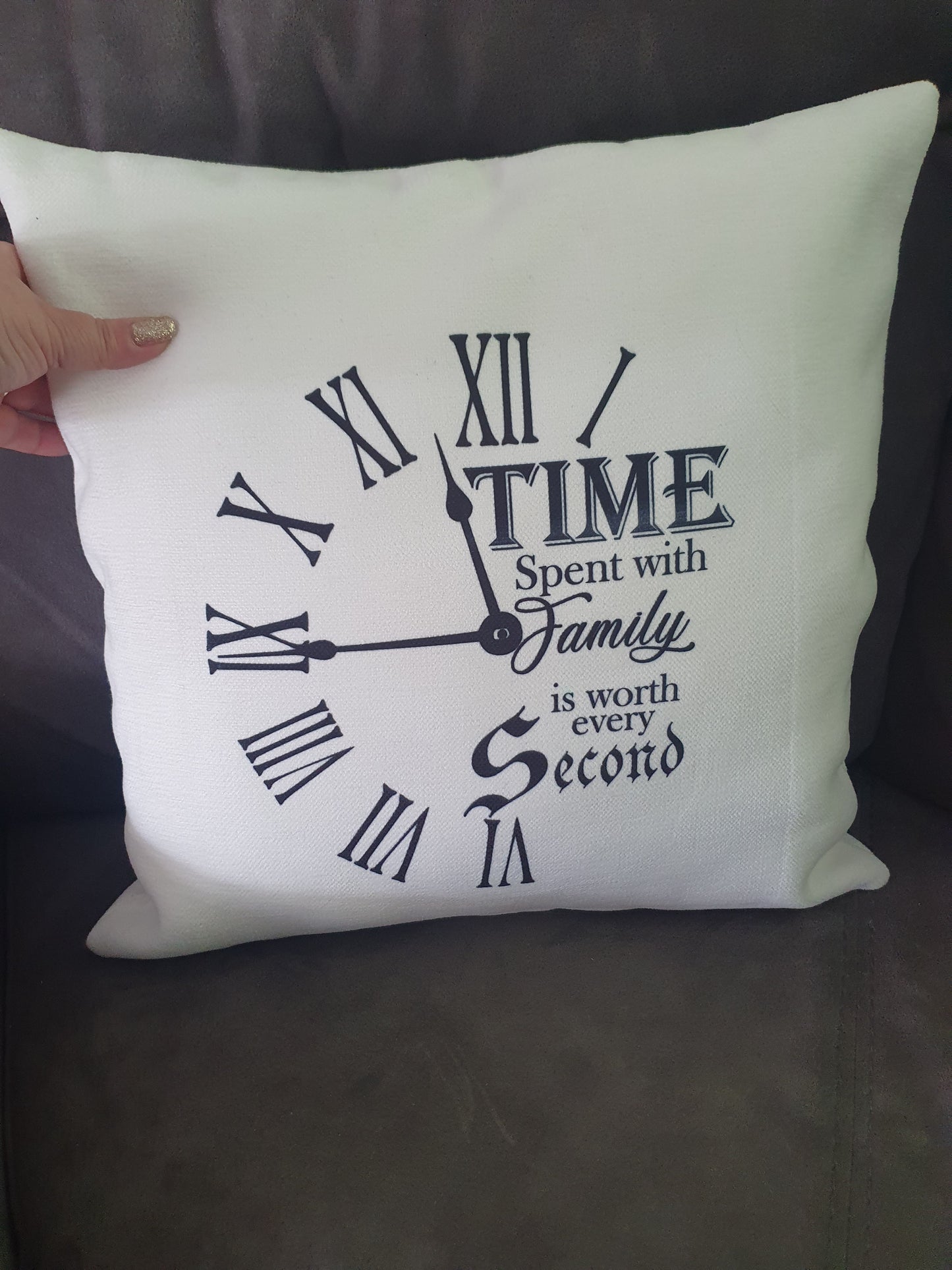 Time Spent with family cushion cover