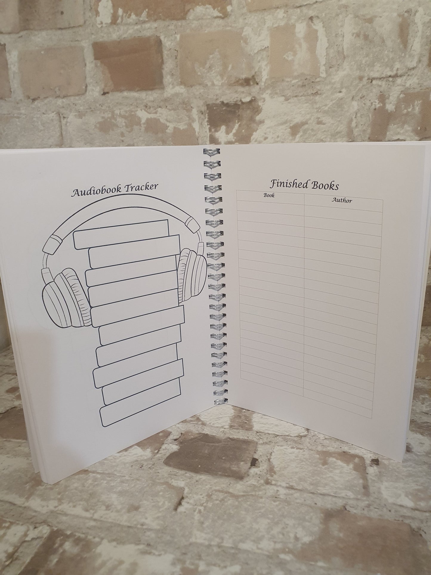 Personalised Reading journal tracker book