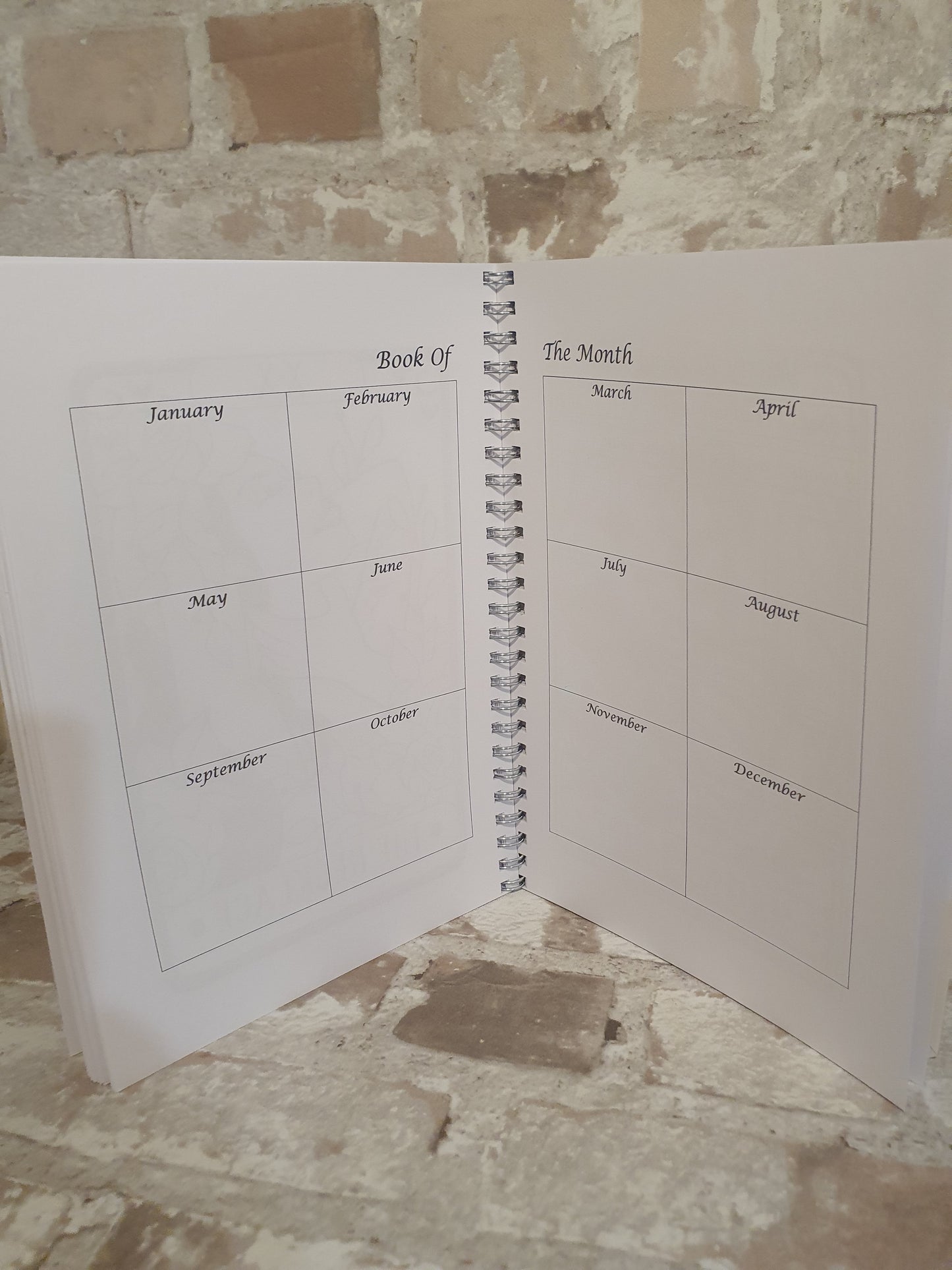 Personalised Reading journal tracker book