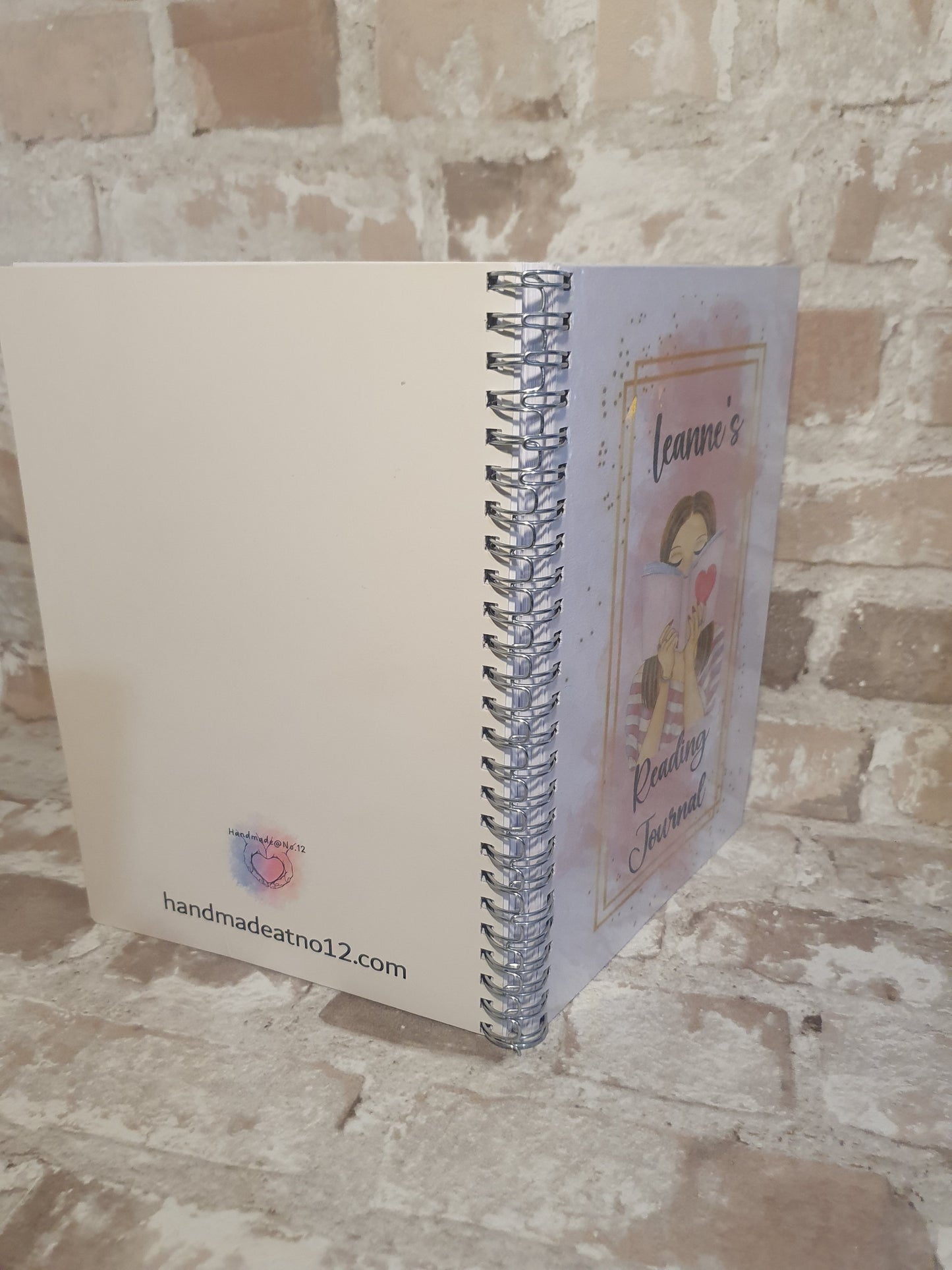 Personalised Reading journal tracker book