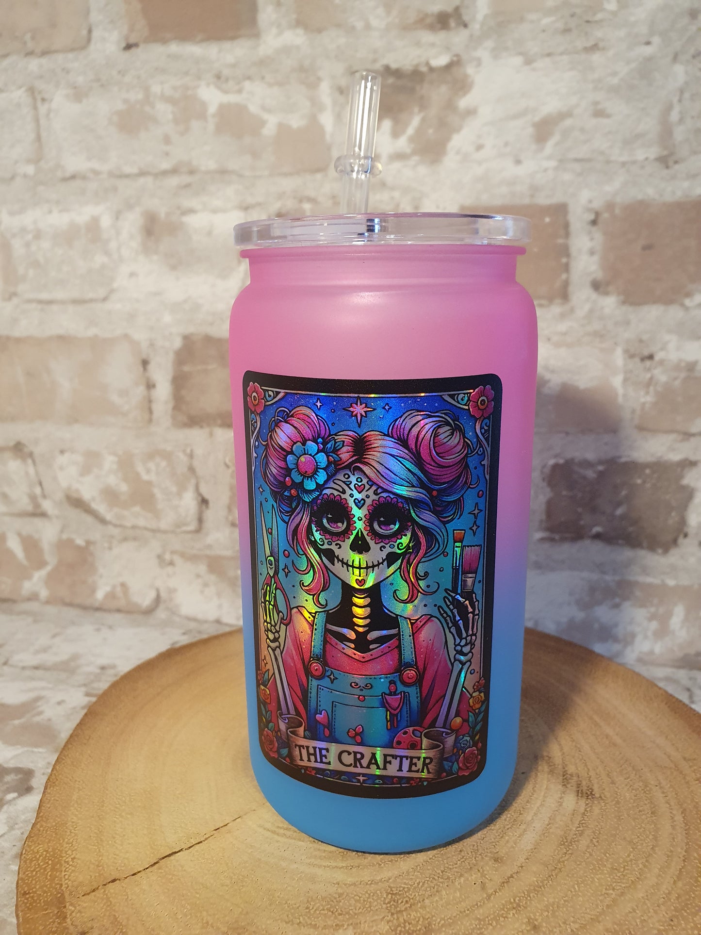 The Crafter ombre libby can drinkware