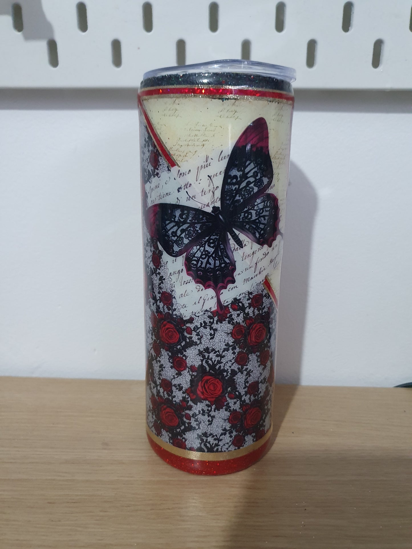 Dark romance theme custom Resin drink tumbler