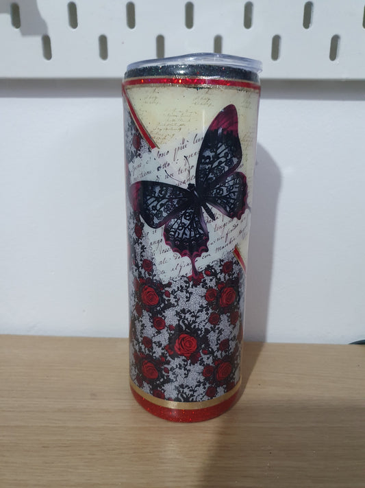 Dark romance theme custom Resin drink tumbler