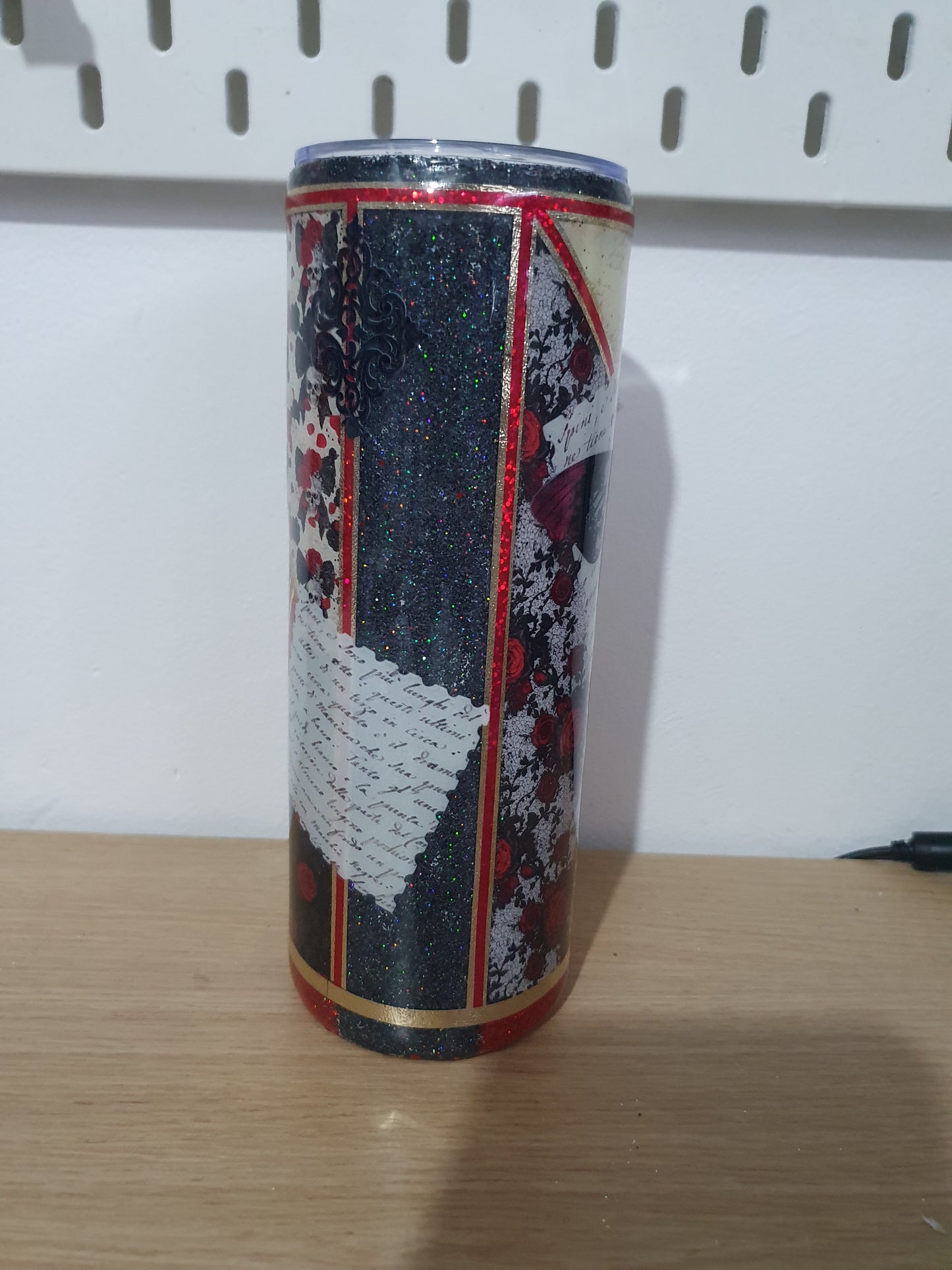 Dark romance theme custom Resin drink tumbler