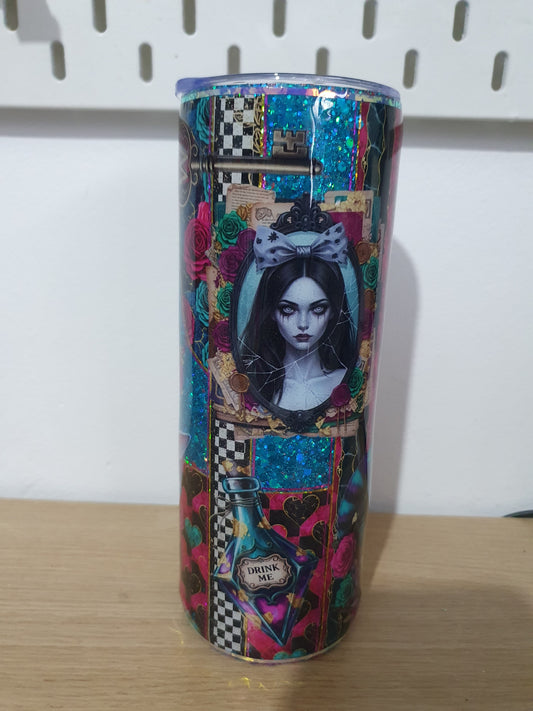 Wonderland Resin 20oz drinks tumbler