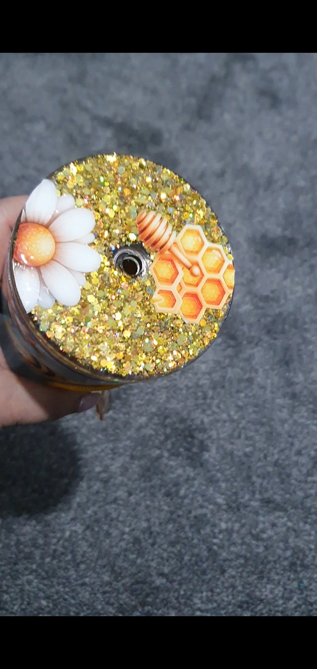 Bee zipper tumbler