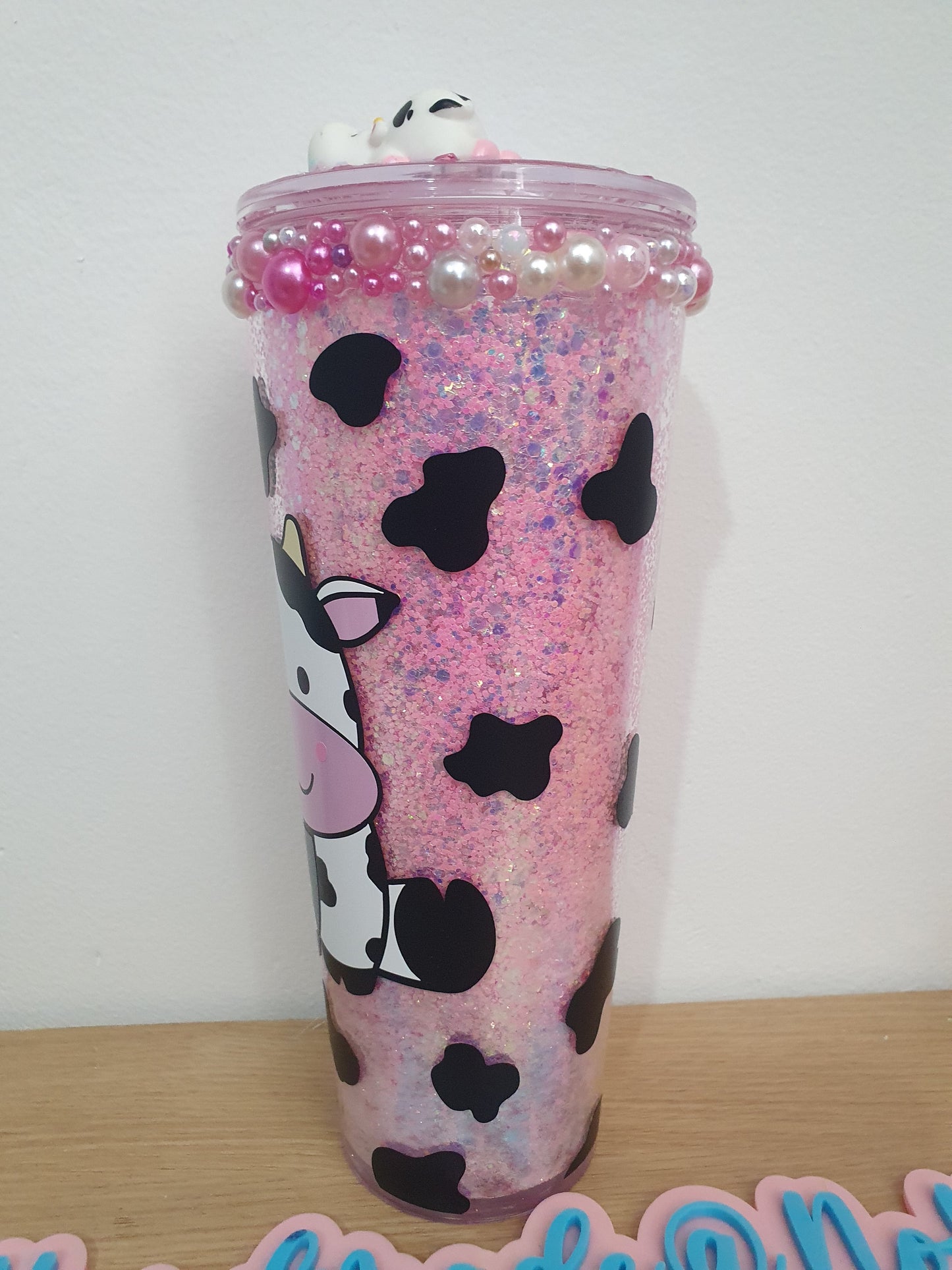 Cow nogloble 24oz acrylic drinks tumbler