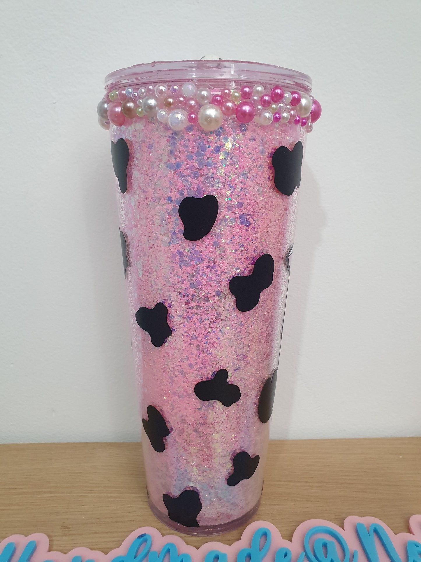 Cow nogloble 24oz acrylic drinks tumbler